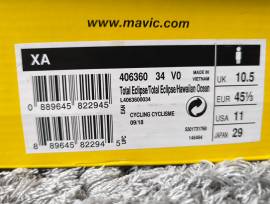 MAVIC XA MTB kerékpáros cipő Mavic Cipő / Zokni / Kamásli 45,5 MTB nem használt férfi/unisex ELADÓ