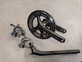 Shimano Ultegra hajtómű, Shimano fékek, FSA K-Force Carbon nyeregcső! Ultegra  Országúti / Gravel / Triatlon Alkatrész, Országúti Hajtásrendszer Shimano Ultegra shimano outi használt ELADÓ
