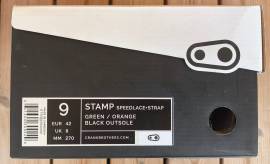 Használt CRANKBROTHERS STAMP SPEED LACE - Flat Enduro cipő STAMP SPEED LACE - GREEN/ORANGE Flat Cipő / Zokni / Kamásli 42 MTB, Gravel használt férfi/unisex ELADÓ