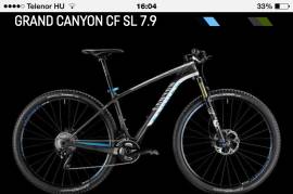 CANYON Grand Canyon Cf Sl Mountain Bike 29" elöl teleszkópos Shimano Deore XT használt ELADÓ