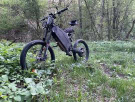 STEALTH STEALTH BOMBER B52 Electric Mountain Bike 24" dual suspension Crystalyte used For Sale