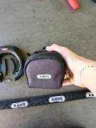 Eladó Abus patkózár + lánc + táska  Abus Pro Shield Plus Bike Locks / Tools / Pumps used For Sale