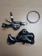 Jó állapotú, használt Shimano XTR hátsó váltó+váltókar Shimano XTR RD-M971, Shimano XTR SL-M970 Mountain Bike Alkatrész, MTB Váltó / Váltószett használt ELADÓ