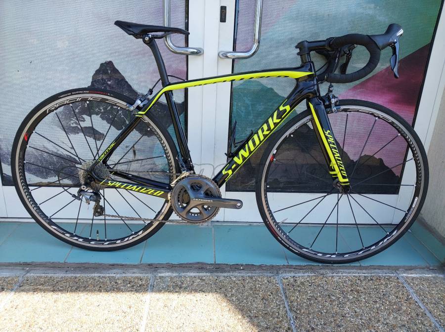 SPECIALIZED S-Works Tarmac Carbon Ultegra (52 ) ( Nagyon szép) Országúti Shimano Ultegra patkófék nem használt ELADÓ