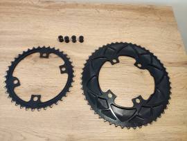 Szép állapotú AbsoluteBlack lánctányér 53-39 AbsoluteBlack  Országúti / Gravel / Triatlon Alkatrész, Országúti Hajtásrendszer használt ELADÓ