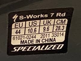 Specialized S Works Rd 7 Méret 44 Kerékpáros Cipő Shimano Keo Look S Works Rd 7 Shoes / Socks / Shoe-Covers 44 Road used male/unisex For Sale