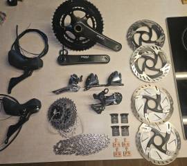 Használt KOMPLETT ULTEGRA+SRAM RED+DURA ACE 2X11 SZETT ELADÓ ULTEGRA+SRAM RED+DURA ACE 2X11 Országúti / Gravel / Triatlon Alkatrész, Országúti Hajtásrendszer Shimano Ultegra shimano outi használt ELADÓ