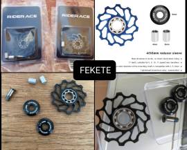 Új kerámiacsapágyas váltógörgő szett, alu. Ár/pár! Fekete, 11 fog, 4, 5, 6mm-es tengelycsavarhoz.  . Országúti / Gravel / Triatlon Alkatrész, Országúti / Gravel Váltó / Váltórendszer / DI2 mechanikus nem használt ELADÓ