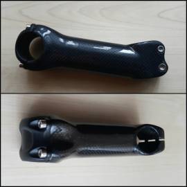 Új karbon kormányszár, stucni (3k carbon). 130mm hosszú, 31.8/28.6-os befogójú, + -17° emelkedésű.  . Országúti / Gravel / Triatlon Alkatrész, Országúti Kormány / Stucni / Bandázs nem használt ELADÓ