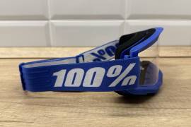Új 100% Strata 2 kék, átlátszó lencsés DH/FR szemüveg, védőszemüveg 100% Strata 2 Eyewear / Sunglasses DH new / not used For Sale