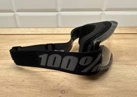 Új 100% Strata 2 fekete/szürke, átlátszó lencsés DH/FR szemüveg, védőszemüveg 100% Strata 2 Eyewear / Sunglasses DH new / not used For Sale