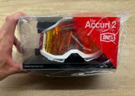 Új 100% Accuri 2 Redline, piros/fehér, piros tükrös lencsés DH/FR szemüveg, védőszemüveg 100% Accuri 2  Eyewear / Sunglasses DH new / not used For Sale