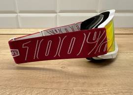 Új 100% Accuri 2 Redline, piros/fehér, piros tükrös lencsés DH/FR szemüveg, védőszemüveg 100% Accuri 2  Eyewear / Sunglasses DH new / not used For Sale