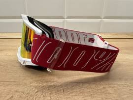 Új 100% Accuri 2 Redline, piros/fehér, piros tükrös lencsés DH/FR szemüveg, védőszemüveg 100% Accuri 2  Eyewear / Sunglasses DH new / not used For Sale