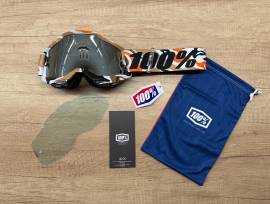 Új 100% Accuri 2 camo, ezüst tükrös lencsés DH/FR szemüveg, védőszemüveg 100% Accuri 2  Eyewear / Sunglasses DH new / not used For Sale