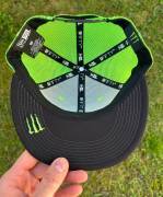 Új Monster Energy fekete/neon zöld hálós sapka, snapback Monster Energy Sisak / Sapka nem használt ELADÓ