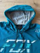 FOX Racing Tech világoskék színű kapucnis pulóver, hoodie (XL) FOX Racing Kabát / Mellény XL használt férfi/unisex ELADÓ