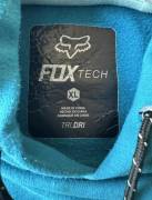 FOX Racing Tech világoskék színű kapucnis pulóver, hoodie (XL) FOX Racing Kabát / Mellény XL használt férfi/unisex ELADÓ