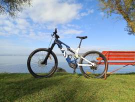 HUSQUARNA MC2 Elektromos Mountain Bike 29" elöl 27.5" hátul (Mullet) össztelós / fully Shimano SRAM SX használt ELADÓ