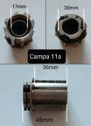Kazettatest, (rotor) Campagnolo sorral kompatibilis. 1-11 speed, Campagnolo, Fulcrum kerékagyhoz.  .  Országúti / Gravel / Triatlon Alkatrész, Országúti Hajtásrendszer használt ELADÓ