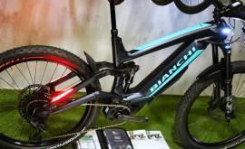 BIANCHI E-OMNIA FX TYPE 90Nm FOX 36 2024 0KM Elektromos Mountain Bike össztelós / fully Oli nem használt ELADÓ