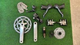 Shimano Claris szett, FSA hajás, Cannondale kormány Shimano Claris Road Bike & Gravel Bike & Triathlon Bike Component, Road Bike Brakes & Brake Parts mechanical Shimano Claris used For Sale