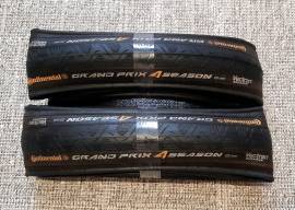 Continental Grand Prix 4 Season Vectran Breaker országúti külsők. Ár/pár! Használt, új állapotúak!  .  Országúti / Gravel / Triatlon Alkatrész, Országúti  Kerék / Felni / Gumi használt ELADÓ