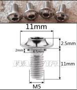 Új Titánium fékpofa csavarszett  Shimano patkófékekhez. Ár/4db! .  Országúti / Gravel / Triatlon Alkatrész, Országúti Fék / Fékváltókar mechanikus nem használt ELADÓ
