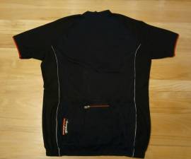 Eredeti Campagnolo kerékpáros felső, (mez). Használt, új állapotú! Fekete-piros, rövid ujjú, 