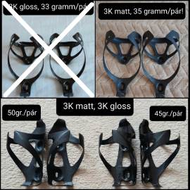 Új karbon kulacstartók párban. Ár/pár.  .  Kulacstartó / Sárvédő nem használt ELADÓ