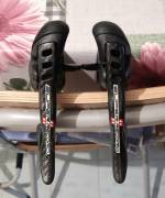 Campagnolo Super Record karbon fékváltókar szett. Újszerű! 2x11 sebességes.  . Országúti / Gravel / Triatlon Alkatrész, Országúti Fék / Fékváltókar mechanikus használt ELADÓ