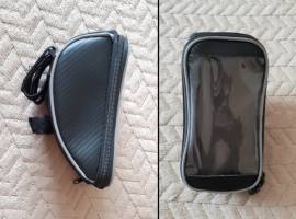 Váztáska kerékpárra, karbon mintás, újszerű!  .  Hátizsák / Táska használt ELADÓ