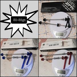 Új titánium/alu gyorszár szett. Nagyon könnyű! Ár/szett. Fekete, piros és kék színben.  .  Road Bike & Gravel Bike & Triathlon Bike Component, Road Bike Wheels / Tyres new / not used For Sale