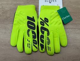 Új 100% Brisker fluo sárga, őszi/téli enduro, kerékpáros kesztyű, gloves (L) 100% Brisker L nem használt férfi/unisex ELADÓ