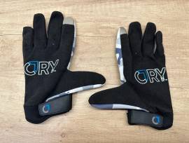 CRY brand fekete/szürke/camo BMX/MTB, kerékpáros kesztyű, gloves (L) CRY brand L használt férfi/unisex ELADÓ